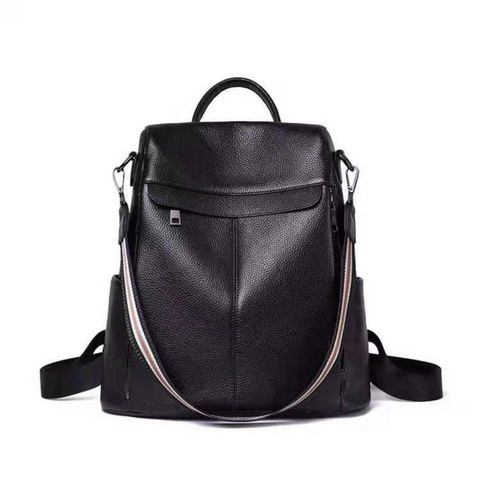 Alfie Anti-Theft Leather Backpack